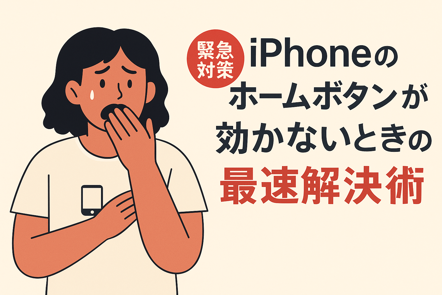 iPhoneホームボタンが効かないときの対処法