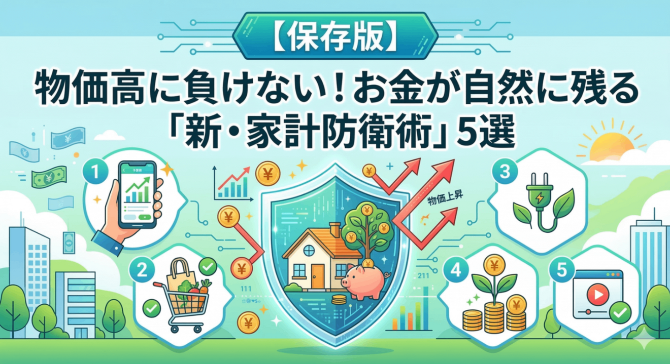 物価高に負けない家計防衛術5選
